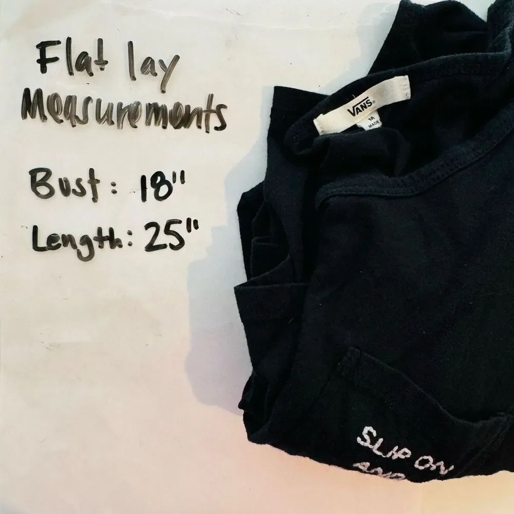 Vans Black T-shirt Women’s Small - Picture 8 of 8